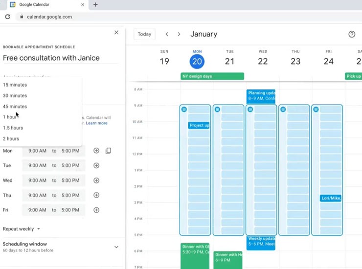 Una schermata di Google Calendar - Agemobile.com