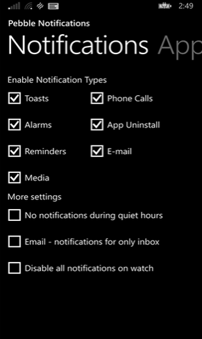 App-for-customizing-Pebble-notifications-found-in-Windows-Phone-Store