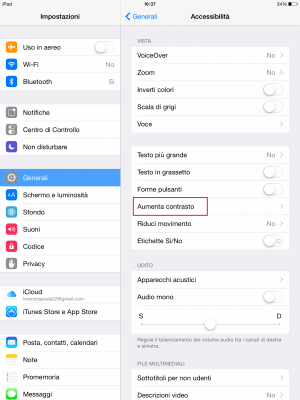Come eliminare la trasparenza in iOS 8