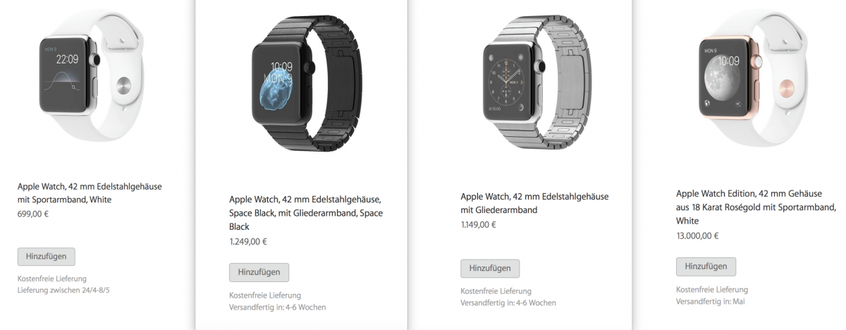 Apple Watch Pre-Ordini