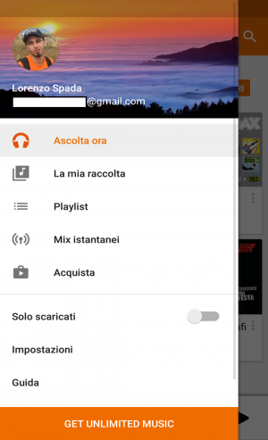 Come alzare la qualità dello streaming per la rete mobile su Google Play Musica per Android