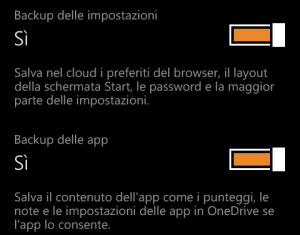 Backup Windows Phone Dati 1