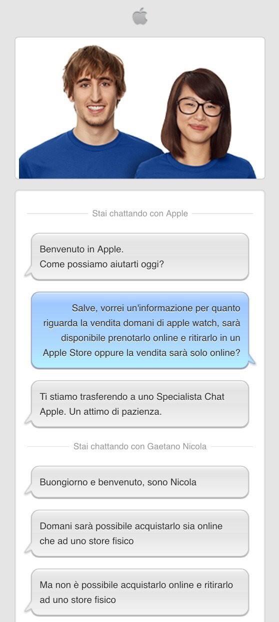 Apple Watch Assistenza