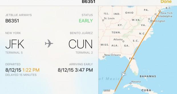 iOS 9 tracciamento voli