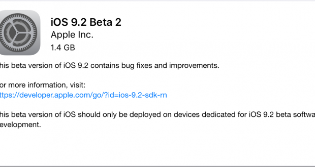 iOS 9.2 Beta 2