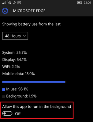 Come migliorare l'autonomia su Windows 10 Mobile