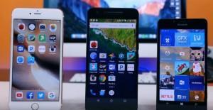 iPhone 6s Plus vs Lumia 950 vs Nexus 6P