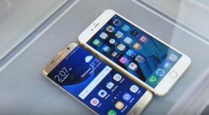Samsung Galaxy S7 vs iPhone 6S in un test di resistenza all'acqua