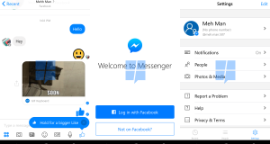 Facebook Messenger beta