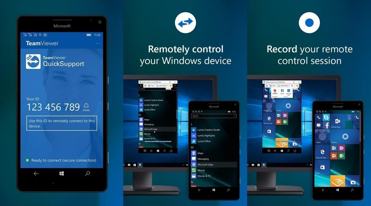 TeamViewer QuickSupport Windows 10 Mobile