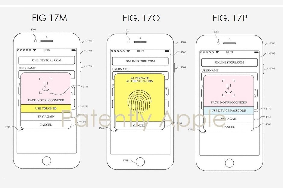 Brevetto iPhone Touch ID e Face ID