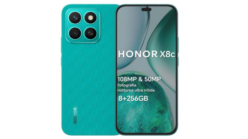 Honor X8c, Smartphone Android 15 8GB RAM 256GB - Piemontetopnews.it